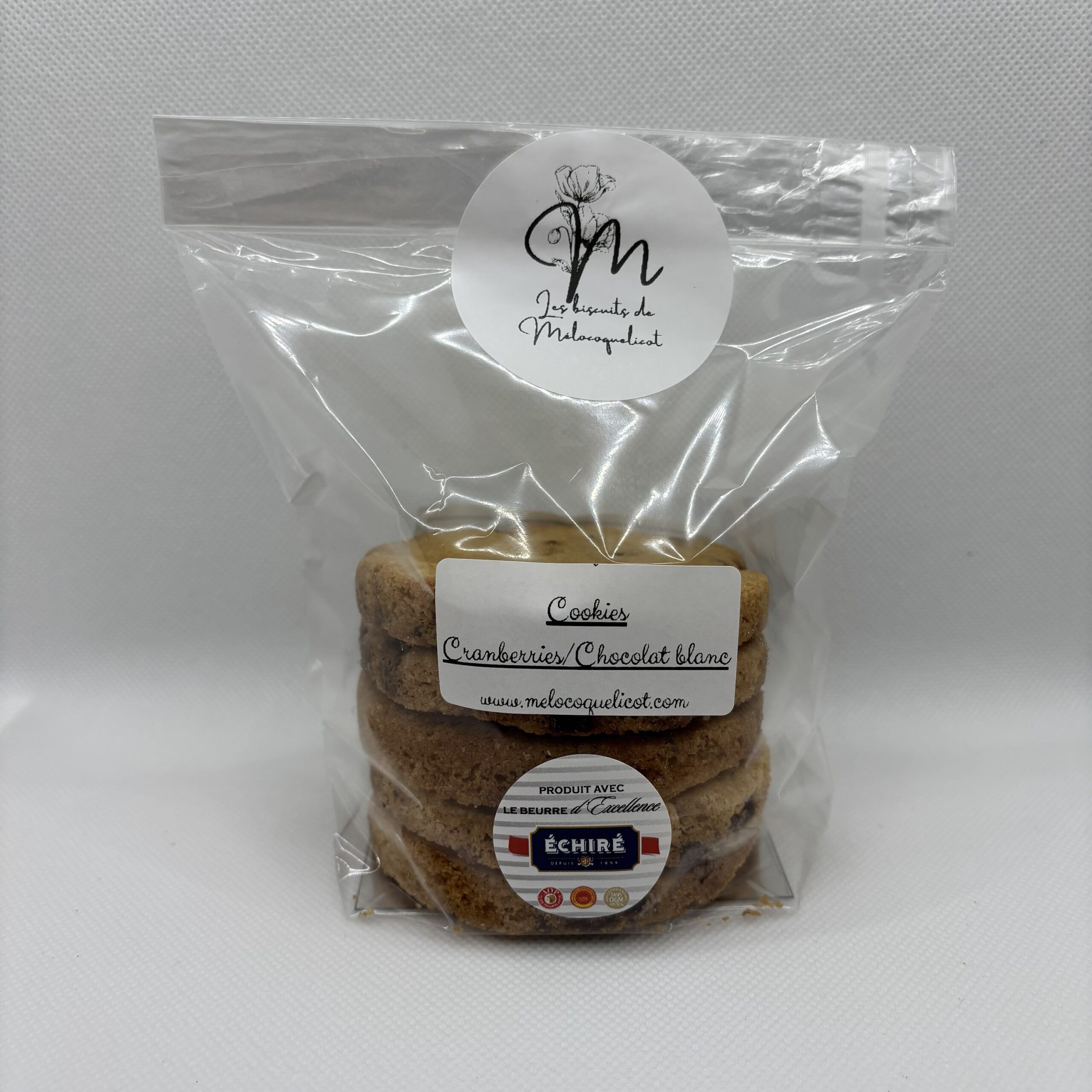 5 Cookies des Deux-Sèvres aux Cranberries et Chocolat Blanc