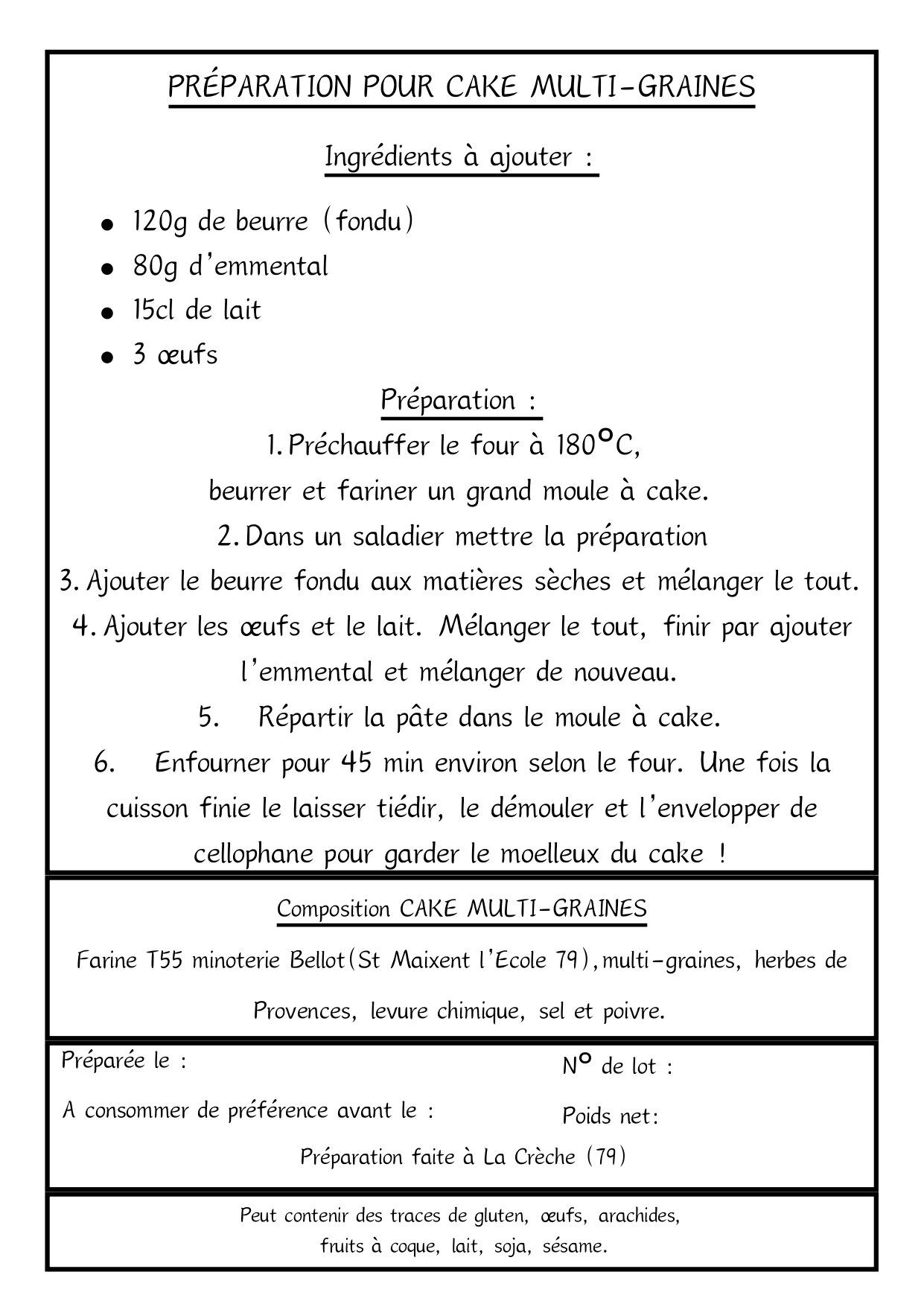 PRÉPARATION CAKES MULTI-GRAINES – Image 3
